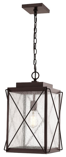 Millennium Robinson 1 Light 18.5" Outdoor Hanging Lantern, Bronze, 2615-PBZ