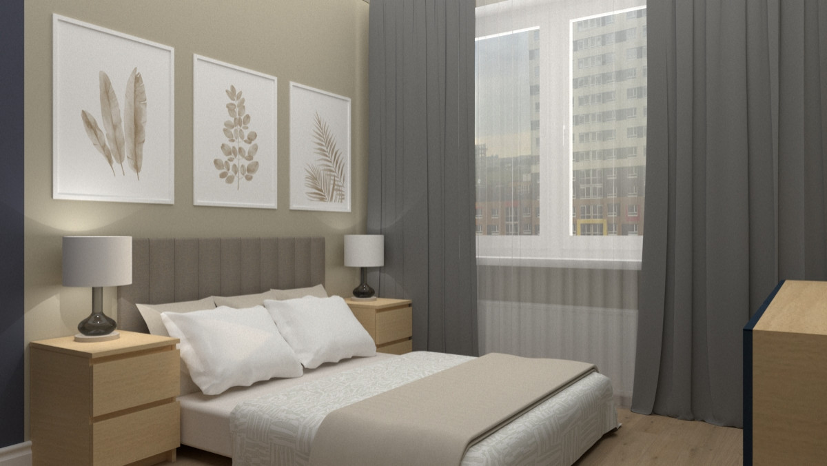 Яркая евродвушка в ЖК Гринландия-2 для молодой женщины