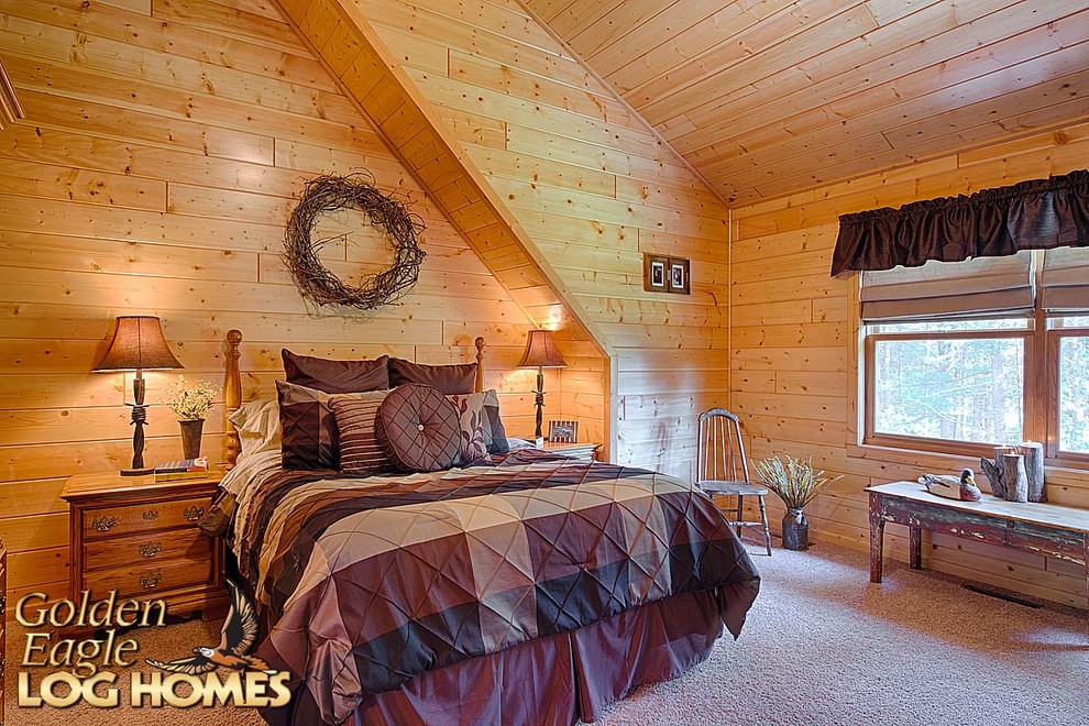 Large mountain style home design photo