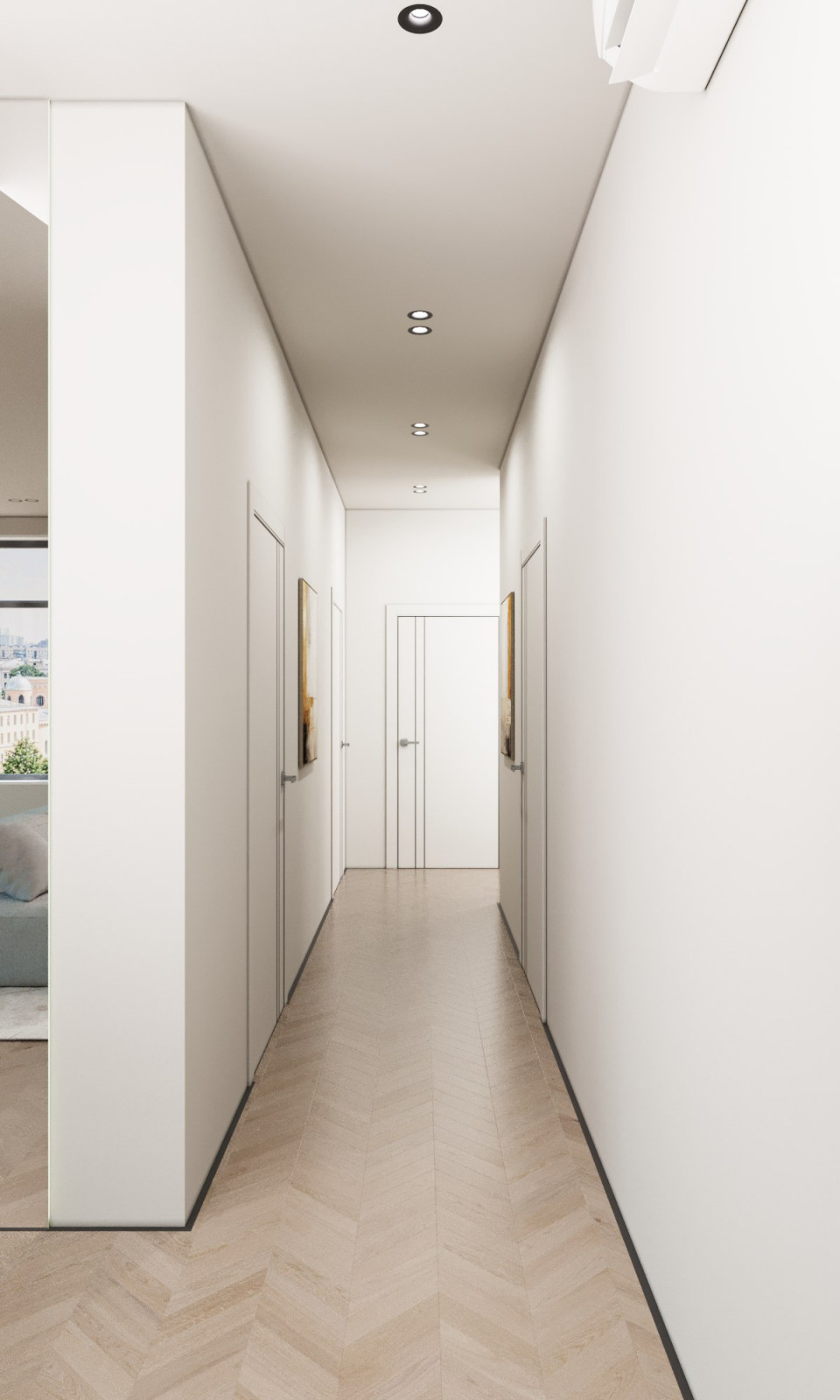 Современный минимализм прихожая