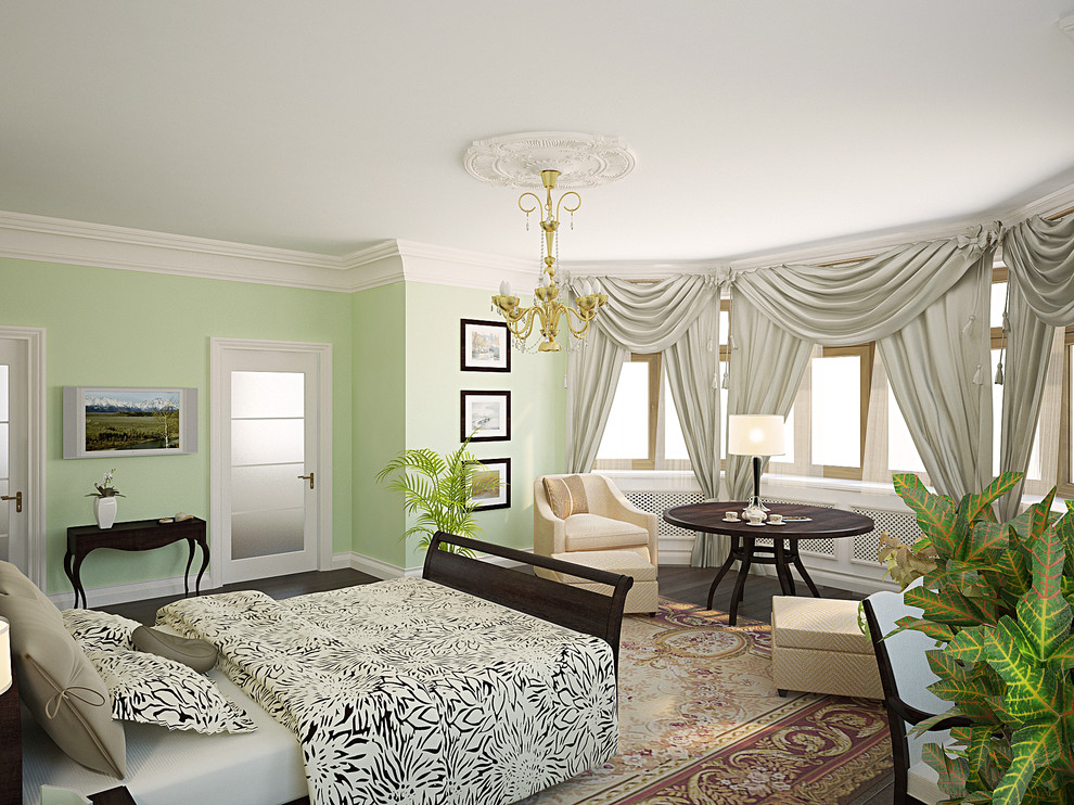 Дизайн спальни в загородном доме