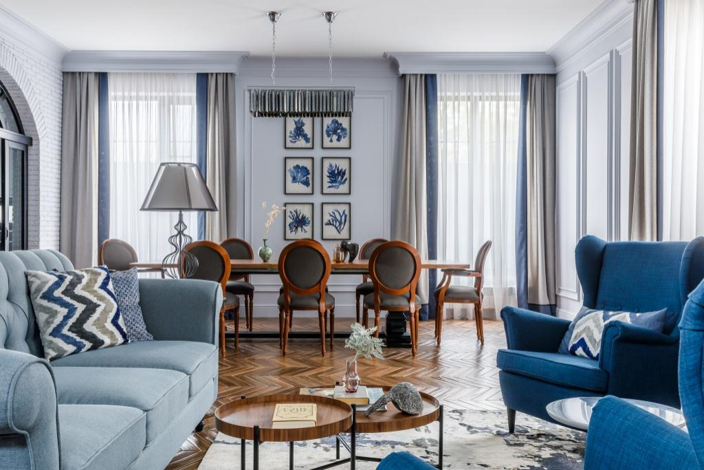 Гипсовая лепнина Аврора (Краснодар) в частном доме. Дизайнер Галина Довлатян