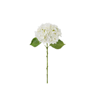 JINWOE Hydrangea Artificial Flowers, 4Pcs 20" Ivory White Lifelike Latex Silk Real Touch Faux Hydrangea Flowers, Artificial Hydrangeas Bouquet for Wedding Centerpieces Tables Party Home