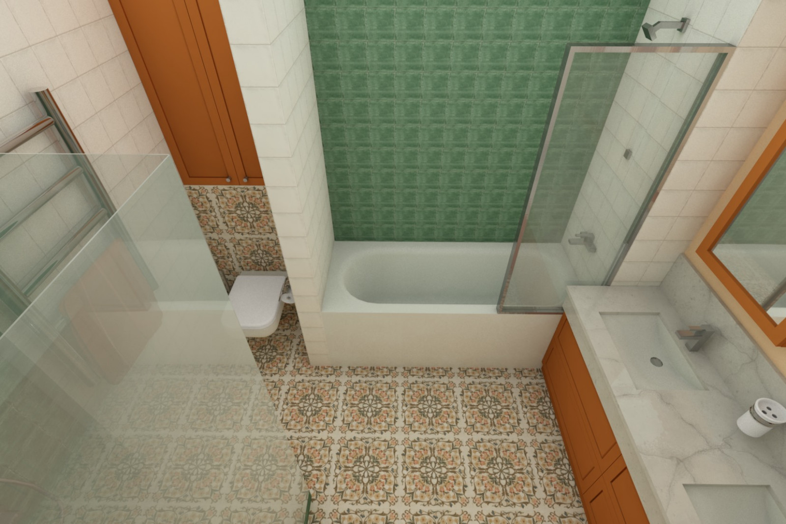 Дизайн проект совмещенного сан узла в частном доме