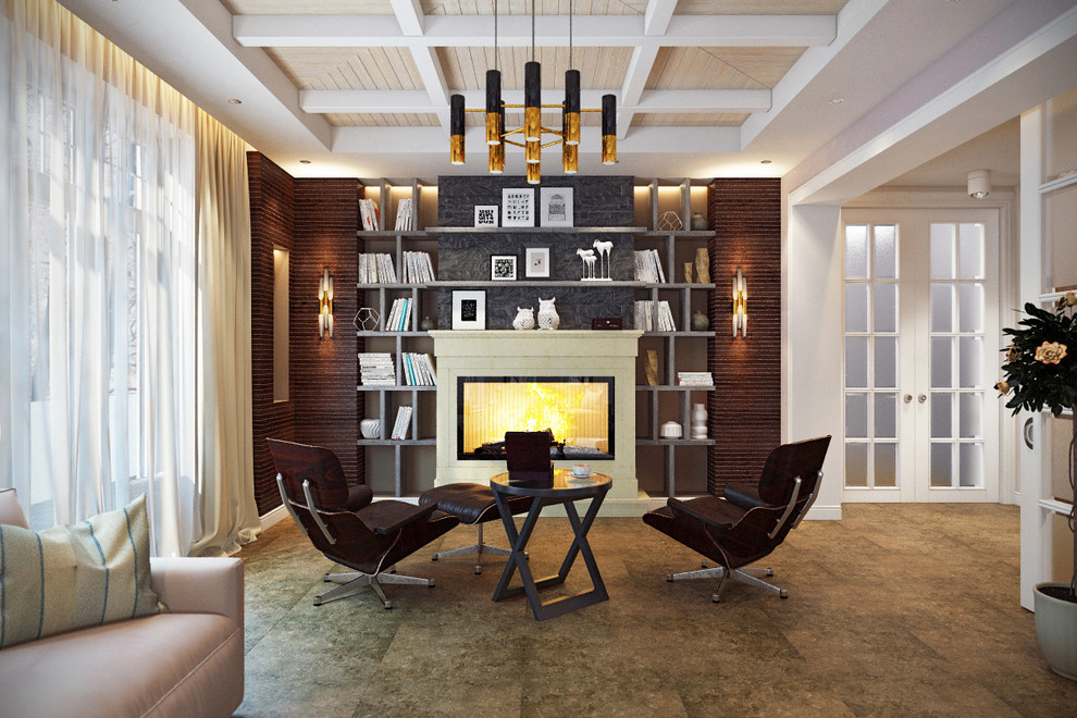 Дизайн интерьера загородного дома в КП "Витязь"