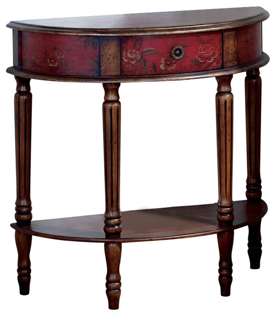 butler specialty company mozart light hand painted demilune console tabl butler specialty company mozart light hand painted demilune console tabl