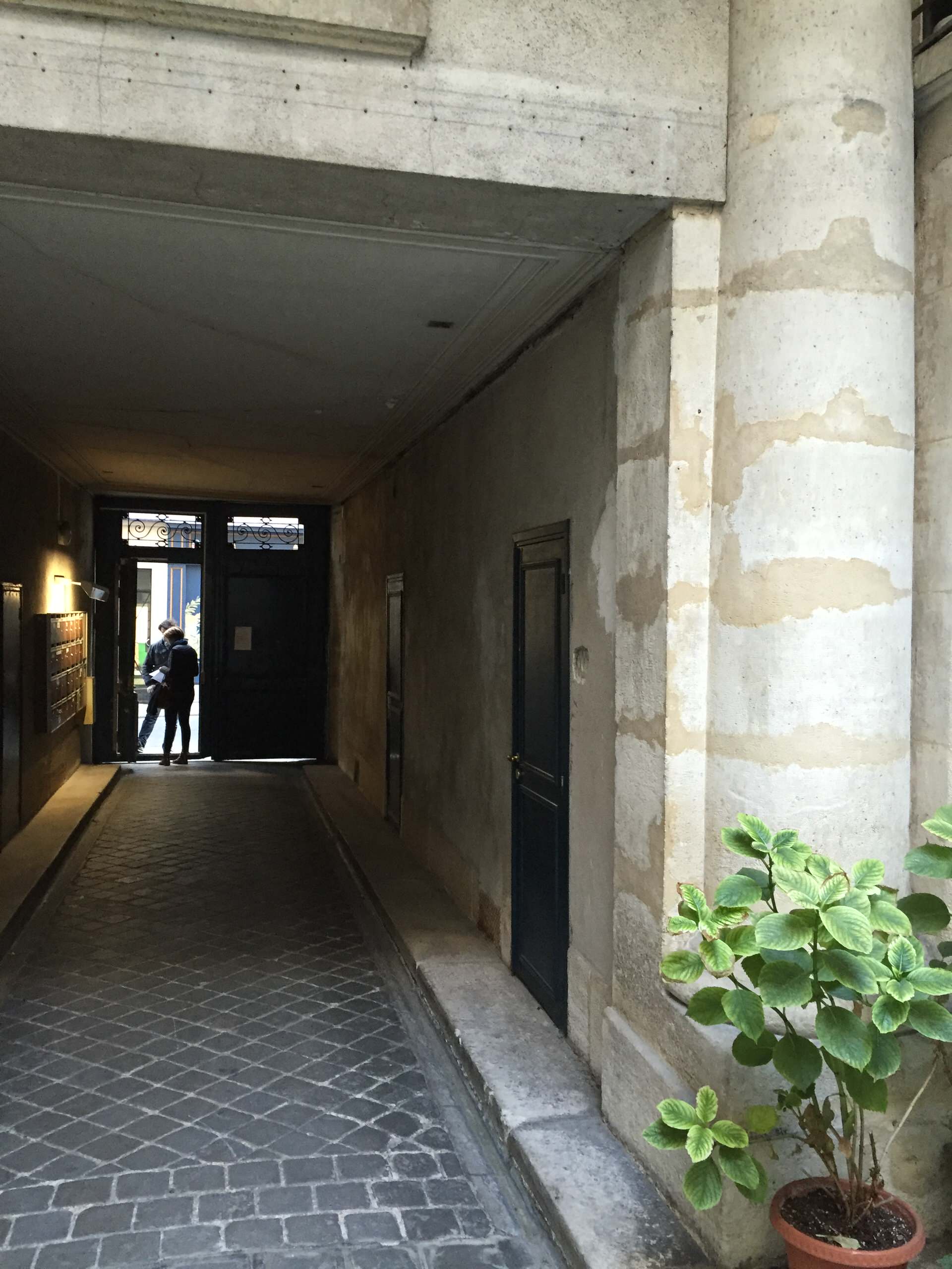 Projet porche d'immeuble parisien