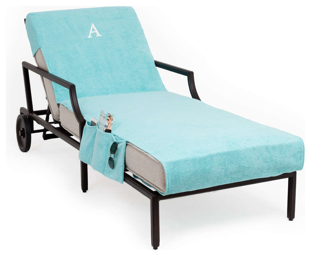 aqua chaise cushion