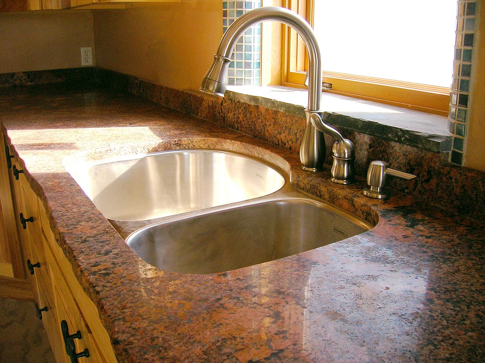 Mountain style kitchen photo in Seattle