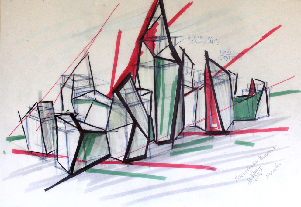 Размышление с карандашом - высотные здания