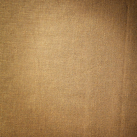 Metallic Gold Coated Khaki Linen Fabric