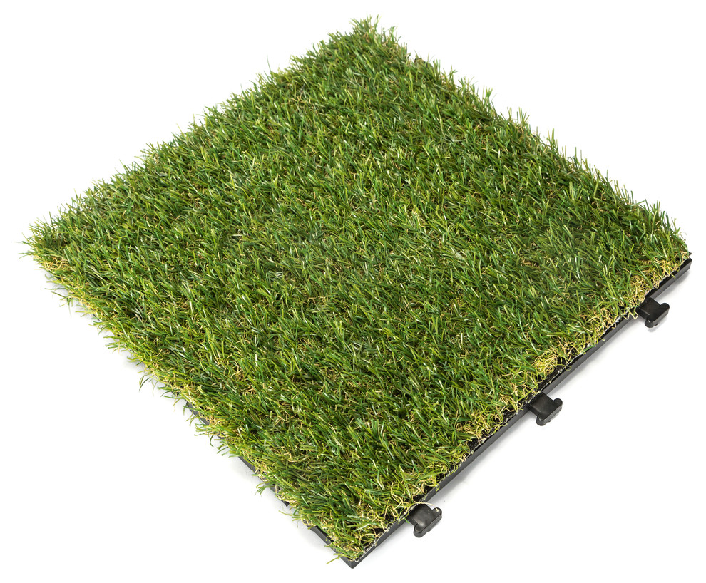 Artifical Grass Deck Tile, 9 pc Set