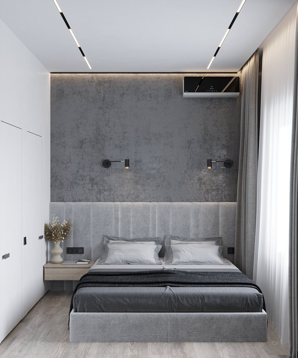 Трёхкомнатная квартира в монохромных тонах