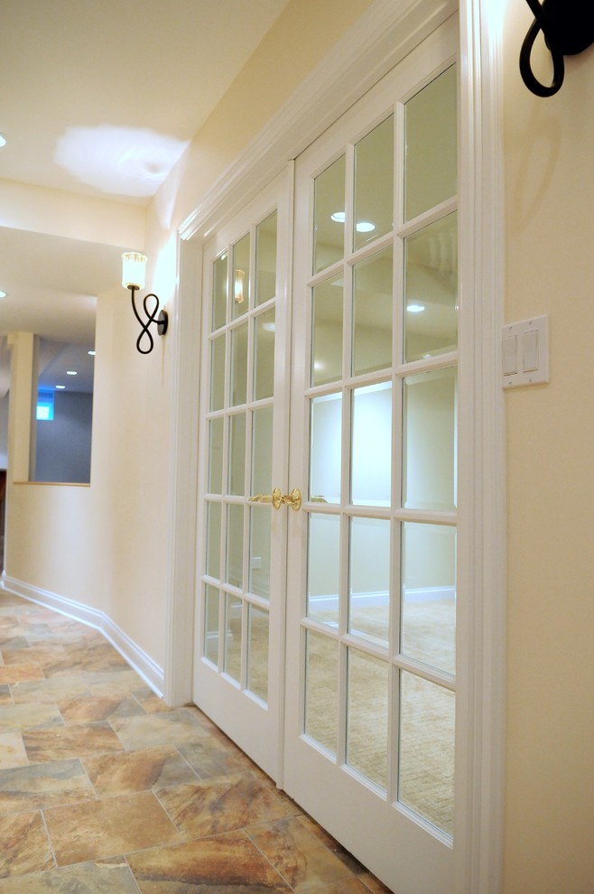 Inspiration for a transitional hallway remodel in Chicago
