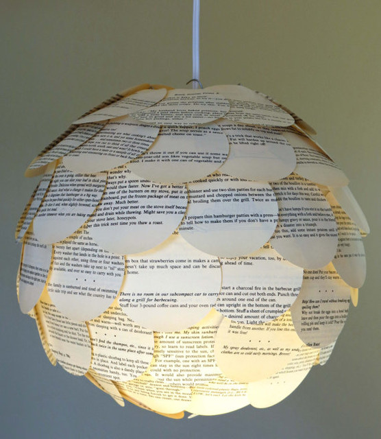Paper Chandelier, Book Pages by Nodak Mama