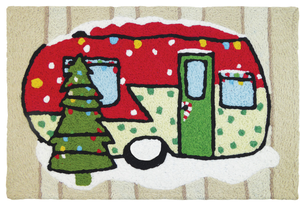 Holiday Camper Holiday Decor Indoor Outdoor Accent Rug