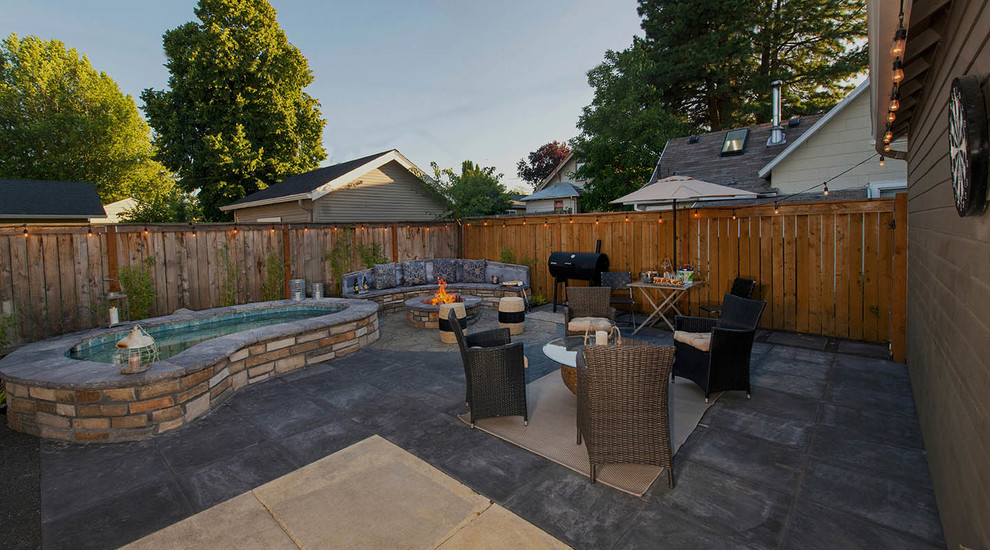 Inspiration for a transitional home design remodel in Portland