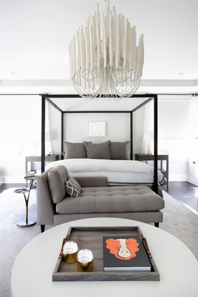 Inspiration for a transitional bedroom in New York.