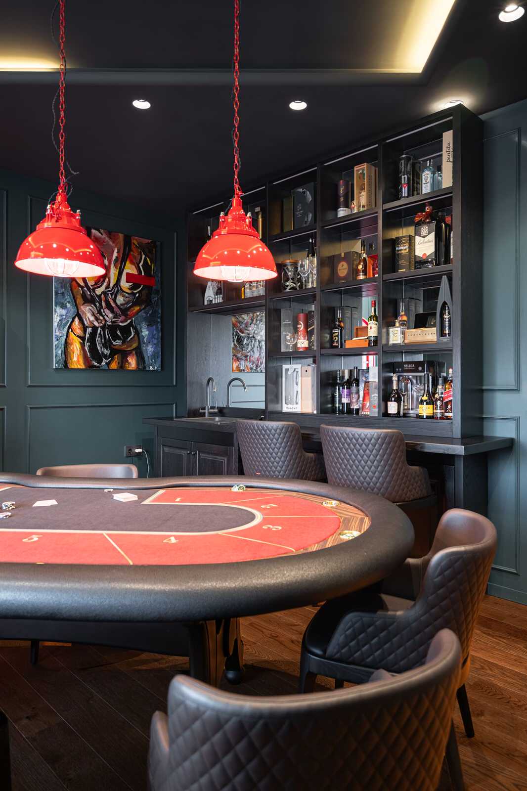 Покерная вид на бар