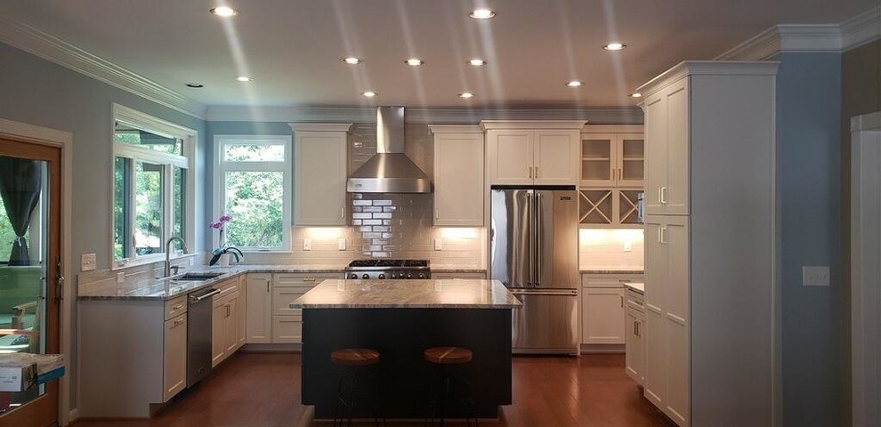 Transitional home design photo in DC Metro