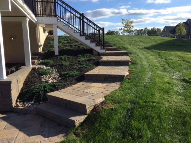 Interlocking Concrete Patio/Composite Deck