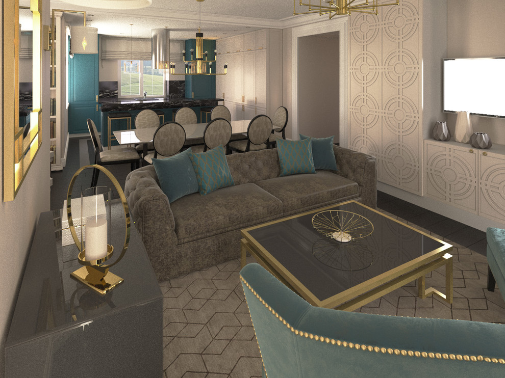 Кухня-столовая-гостиная