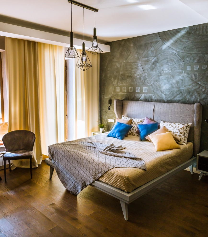 Шоколадное настроение. Интерьер двухэтажного дома в стиле фьюжн