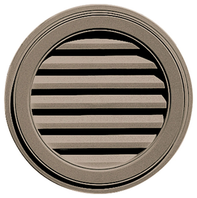 22"x22" Round Gable Vent Louver Traditional Building Materials by