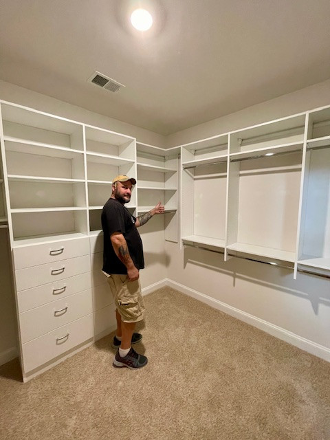 Primary Closet with Lots of Double-Hang Space