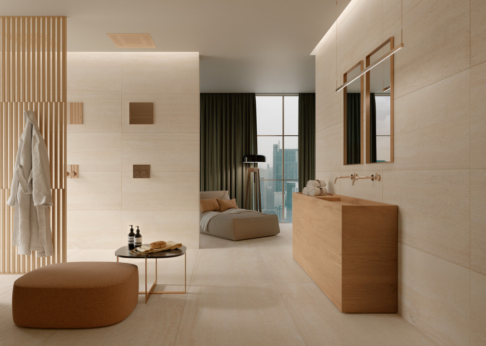 This is an example of a contemporary bathroom in Bologna.