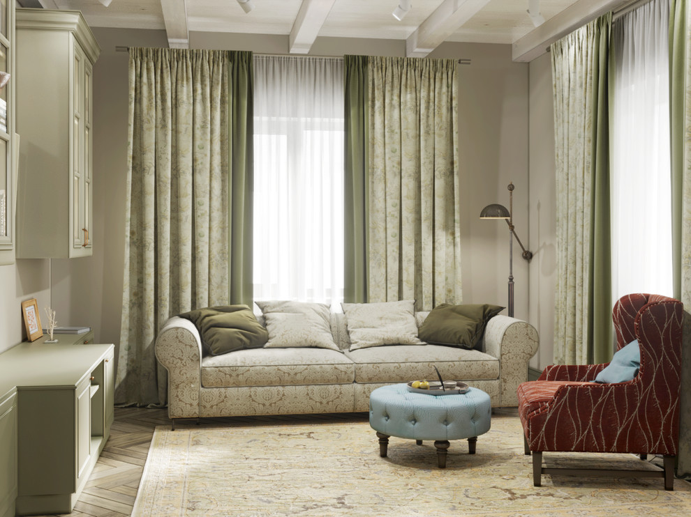 Загородный дом в оливковых тонах