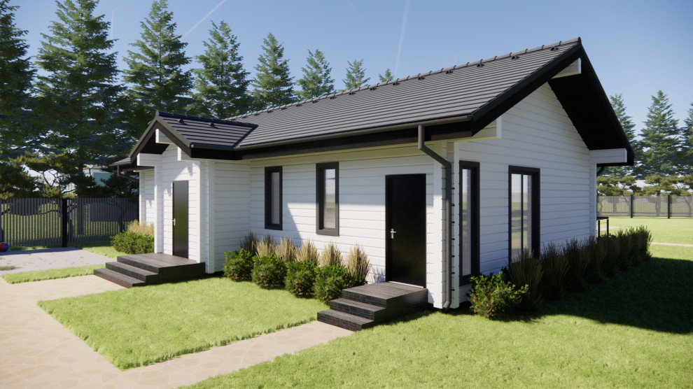 Одноэтажный дом из клееного бруса