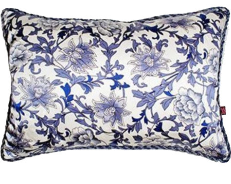 "Reina" Porcelain Silk Pillow