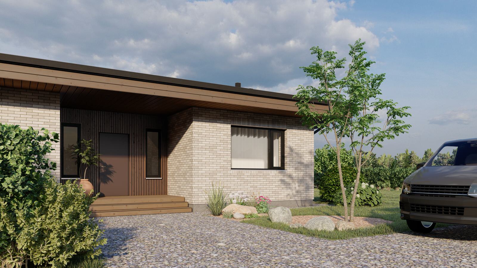 Одноэтажный дом в пос. Зимняя горка