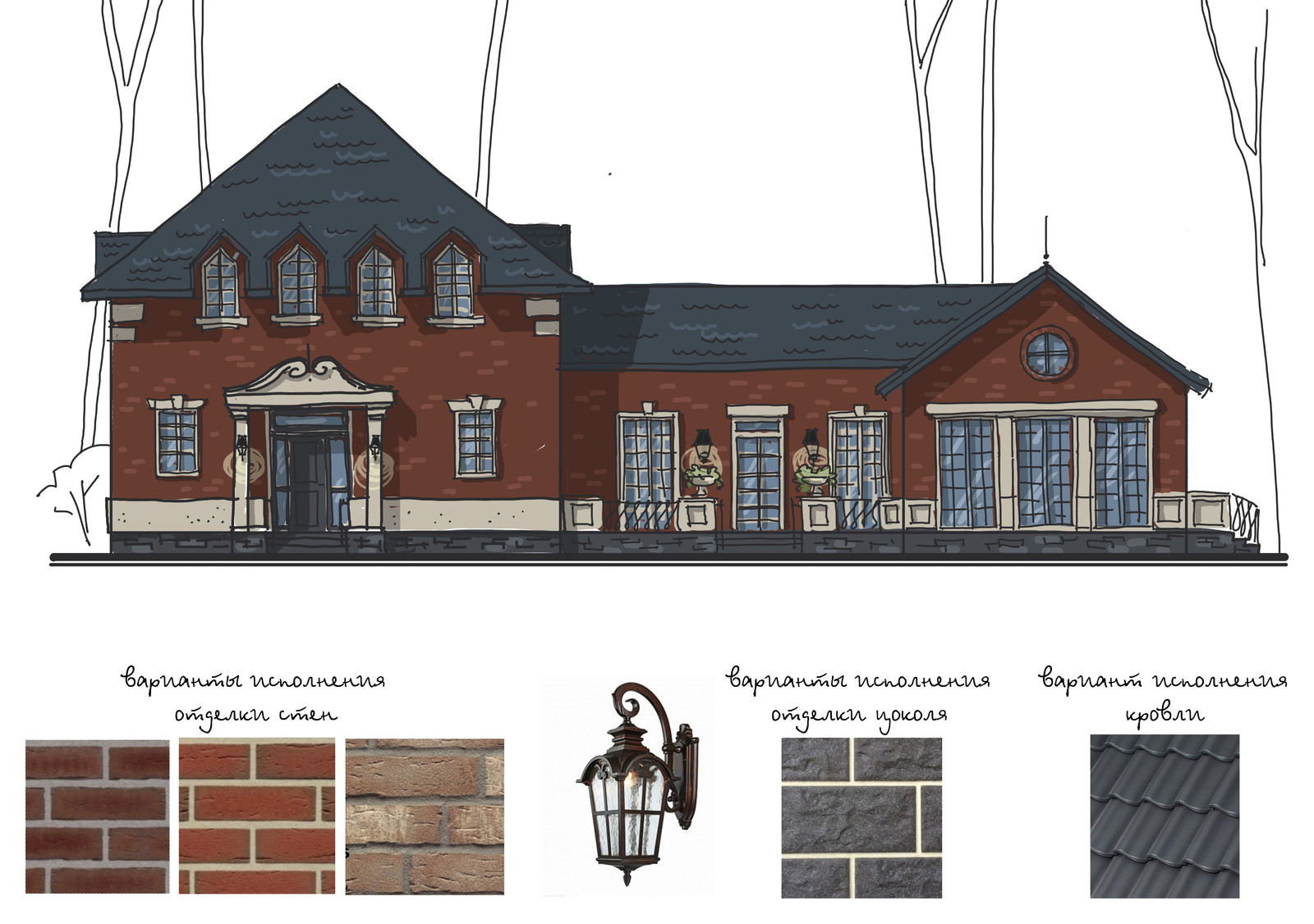 Коттедж снаружи, Ленинградская область