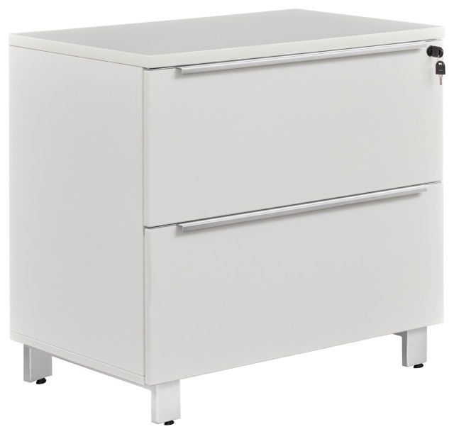 K120 Lateral File Cabinet, White