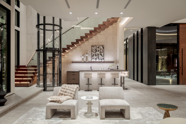 Meyer Residence/Vista Serena modern-wohnbereich
