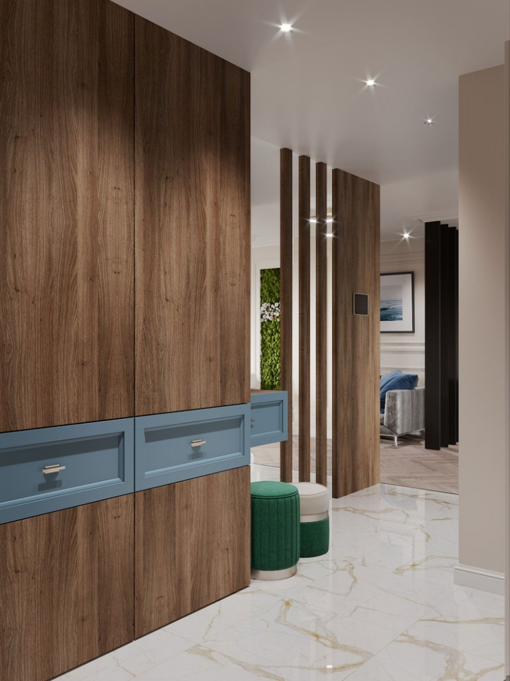 Дизайн интерьера квартиры в современном стиле в ЖК «Царская столица», 107 кв.м.