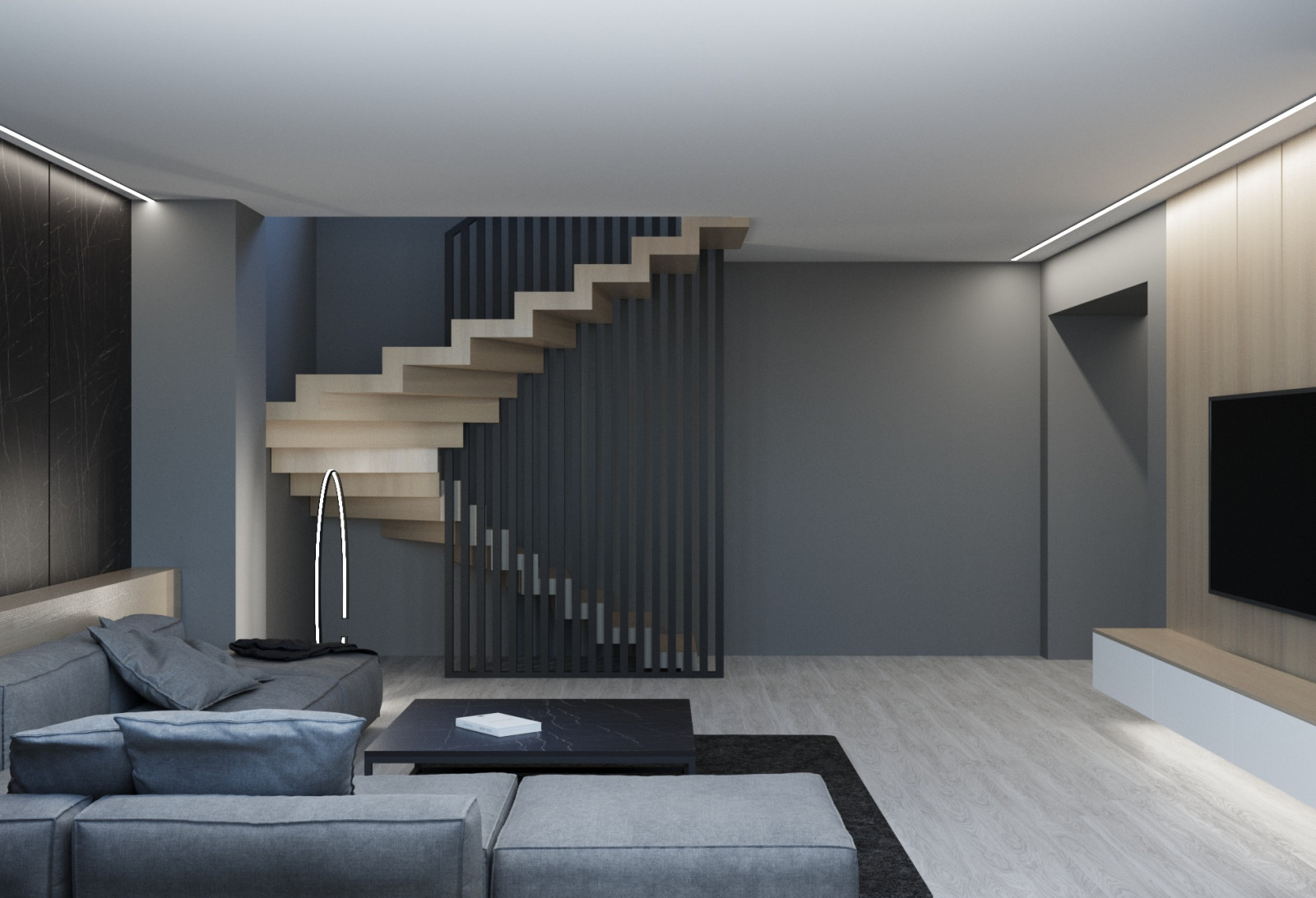 Дизайн проект 3-х этажной квартиры в г. Железногорск