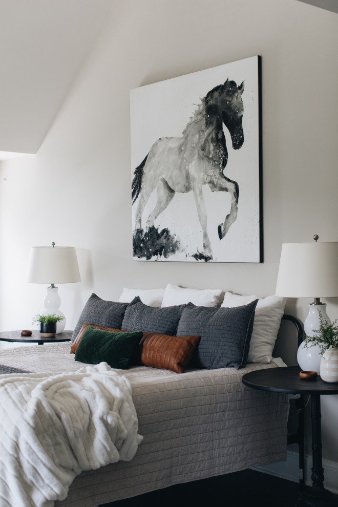 Transitional home design photo in Chicago