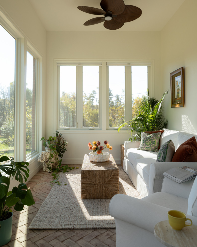 Inspiration for a transitional sunroom remodel in Louisville