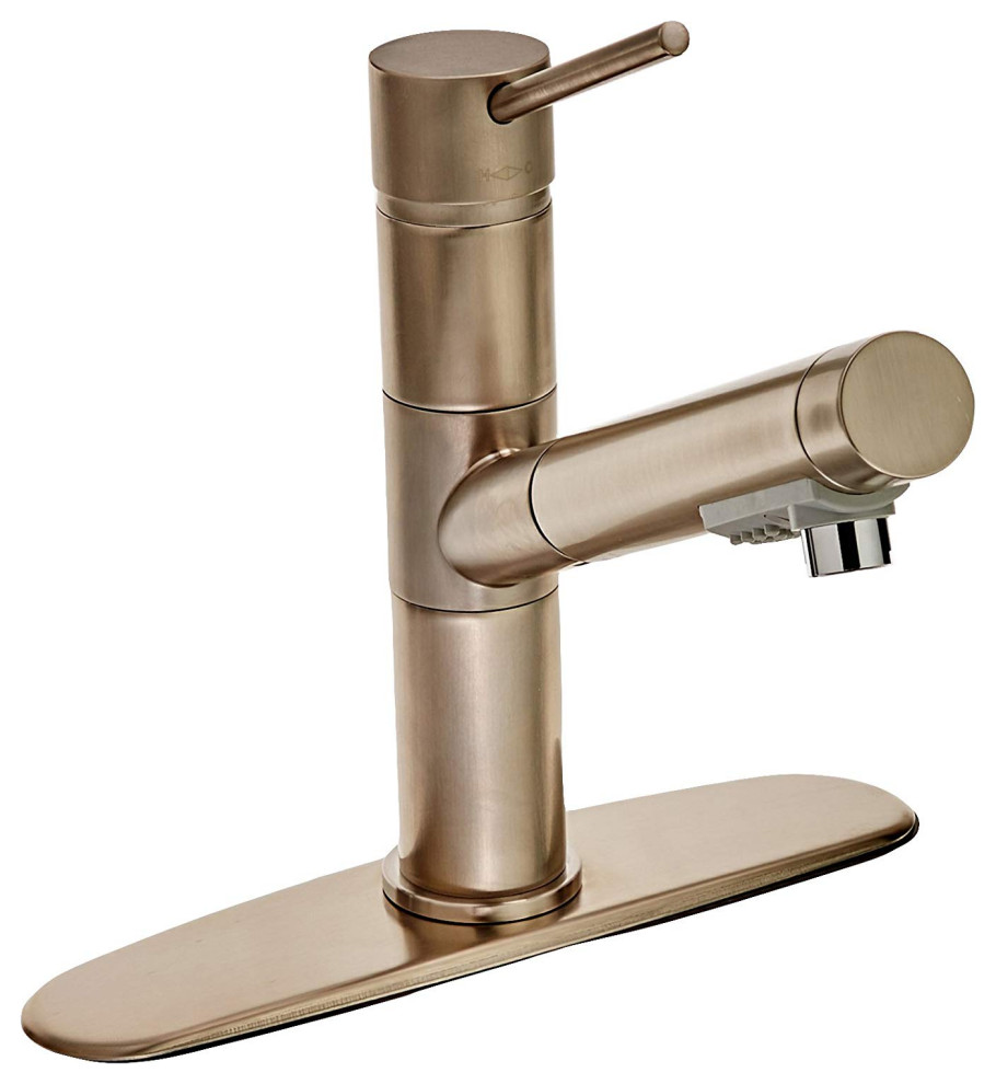 Latoscana 78PW568 Elba Single Handle Pull-Out Kitchen Faucet In Brushed Nickel