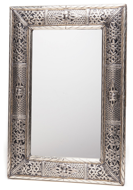 24 Handcrafted Metalwork Moroccan Mirror Handmade In Morocco