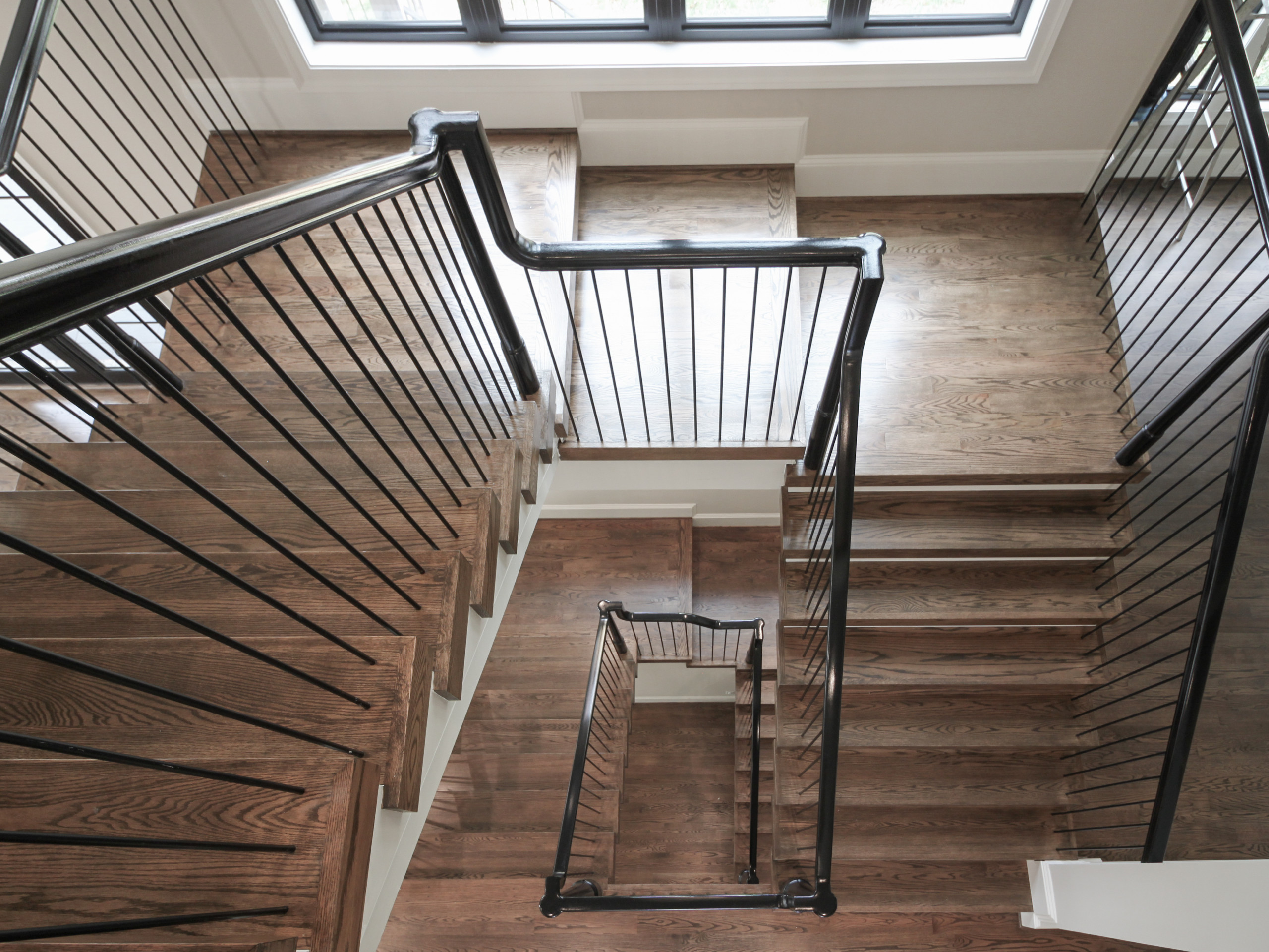 89_Eclectic and Edgy Staircase in French Contemporary Residence, McLean VA 2210