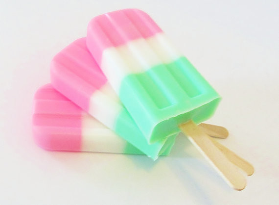 Soap Popsicle, Pink & Green by Crimson Hill