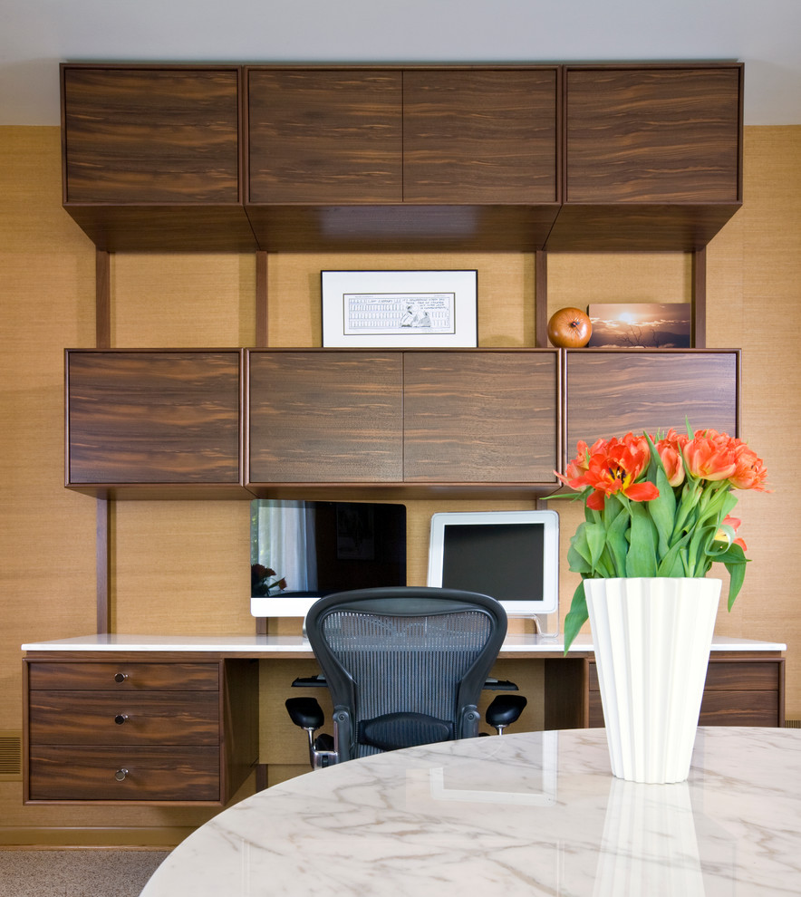 Design ideas for a midcentury home office in DC Metro.