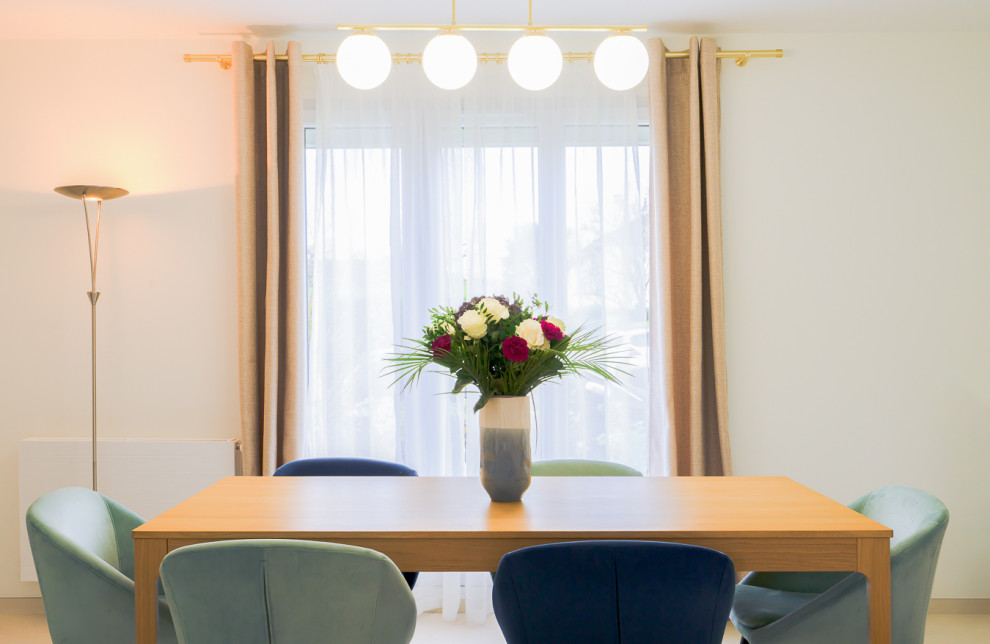 This is an example of a contemporary dining room in Paris.