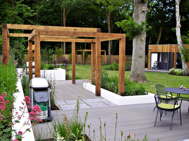 the edwards garden contemporary-uteplats