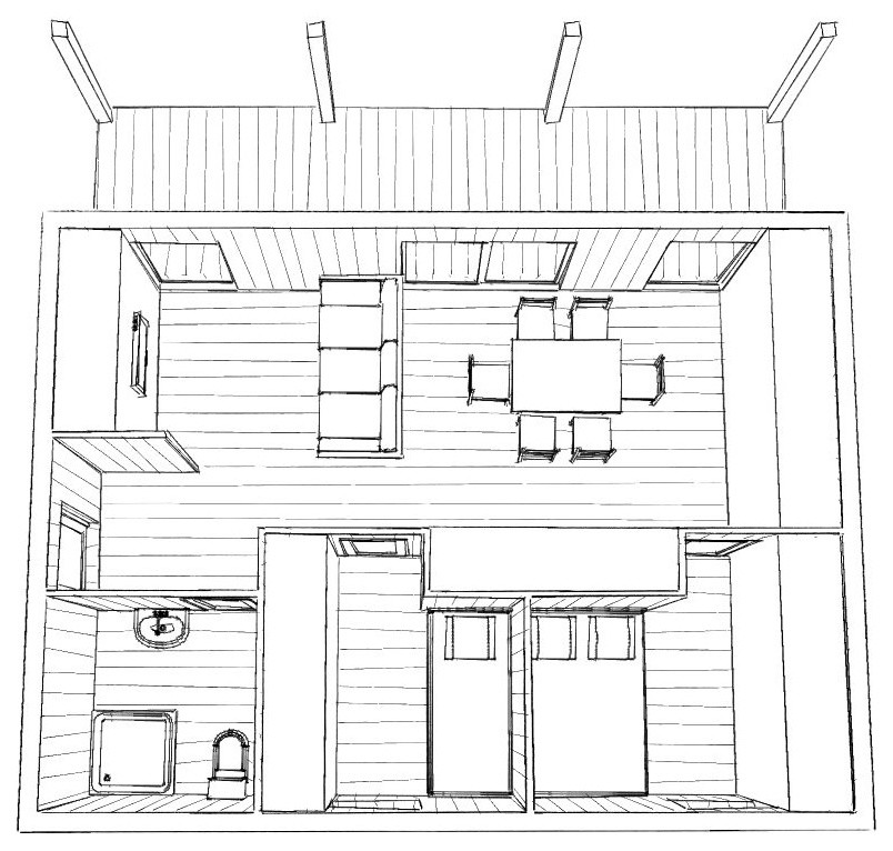 концепция модульного дома-бани