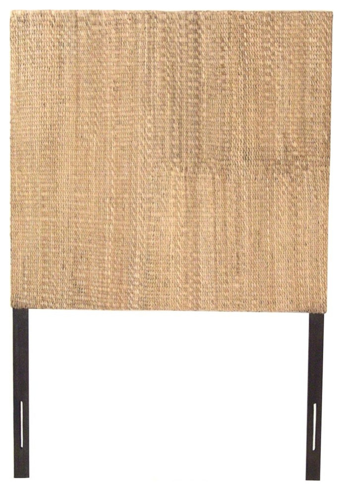 Grass Weave Headboard, Twin Beach Style Headboards by Pot Racks